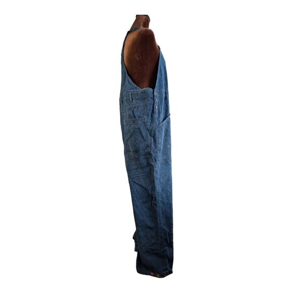 Urban Outfitters wide leg 💯  cotton corduroy overalls size L dungarees b - Picture 7 of 16